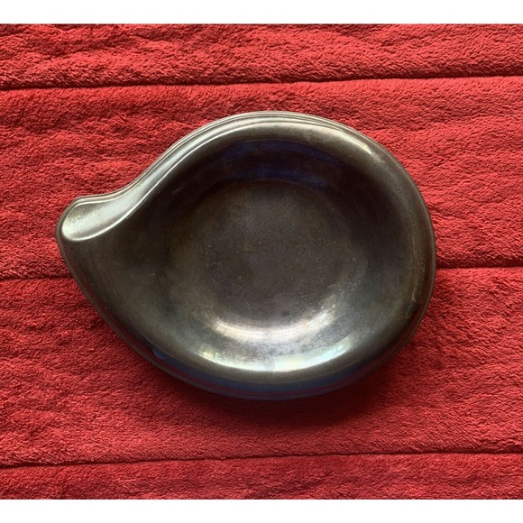 Flair 1847 Rogers Bros IS Tear Drop Silver Plate Trinket Dish Plate VINTAGE - Picture 2 of 5